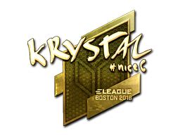 Sticker KRYSTAL Gold Boston 2018 CSGO Database