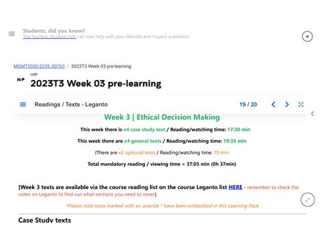 Reading Case Study Total Reading Viewing Time Min Mandatory