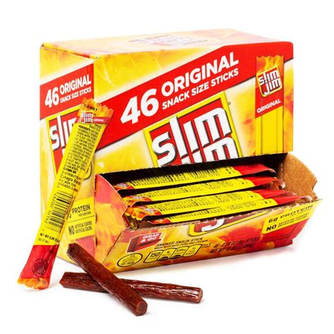 Slim Jim Original Snack Size Sticks: 46-Piece Box – Candy Warehouse