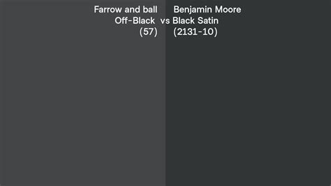 Farrow And Ball Off Black Vs Benjamin Moore Black Satin