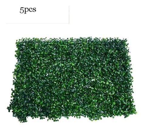 Muro Verde Follaje Artificial Sintético Pared 60x40cm 5 Pzs Meses sin