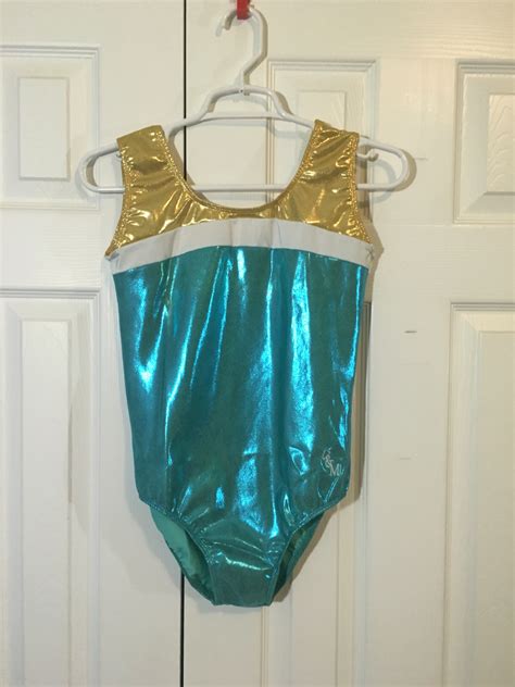 Dandm Leotards Teal Gold And White Leotard Reviews