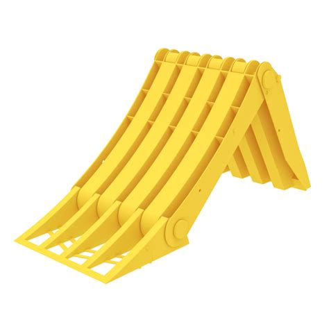 Foldable Wheel Chock Yellow Plastic Wch03