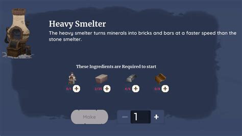 How To Craft A Heavy Smelter In Palia