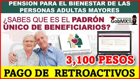 Pensi N Bienestar Adultos Mayores Solicita Tu Retroactivo