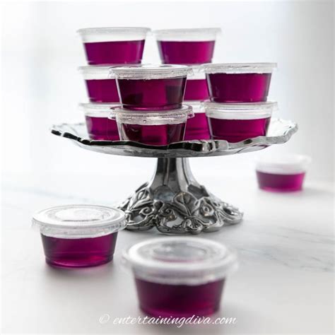 Purple Jello Shots - Entertaining Diva Recipes