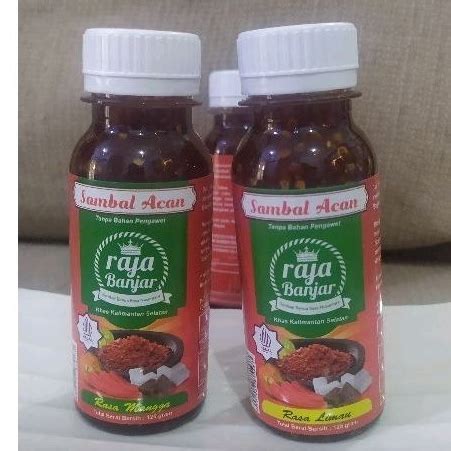 Jual Sambal Acan Raja Banjar Arb Sambal Mangga Sambal Jeruk Limau Khas