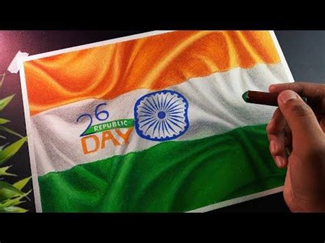 Republic Day Drawing Indian Flag Drawing Youtube Indian Flag