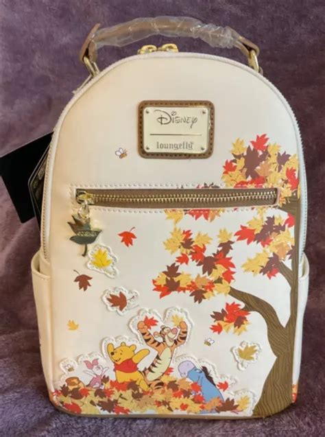 Mini Zaino Loungefly Winnie The Pooh Autunno Nuovo Con Etichette Eur