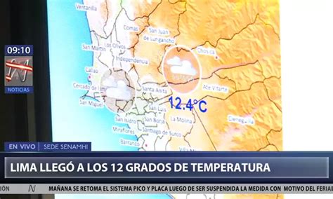 Lima Llegó A Los 12 Grados De Temperatura Según Senamhi Canal N