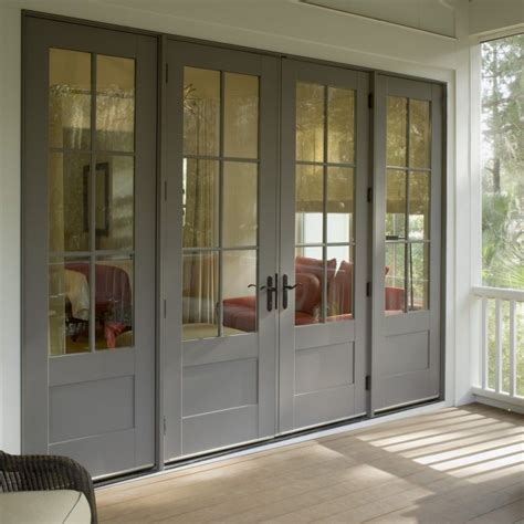 Vinyl Clad Exterior French Doors French Doors With Screens Internal