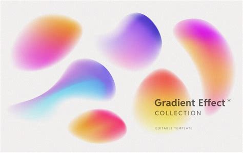 Premium Vector | Gradient shapes collection Trendy design