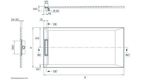 Plato De Resina Tesstone Extra Plano Con Desag E Lineal De Gran Caudal