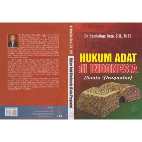 Jual Hukum Adat Di Indonesia Suatu Pengantar Dr Dominikus Rato