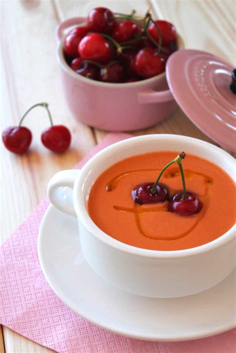 Gazpacho De Cerezas Recetas Sin Lactosa Orielo S Kitchen