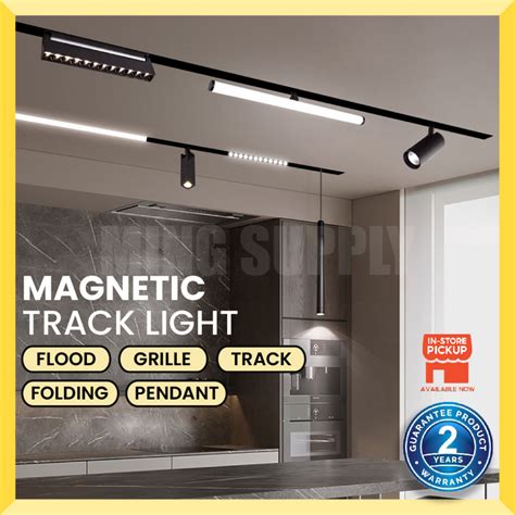 MS LED Magnetic Track Light Modern Tracklight Pendant Lamp Grille