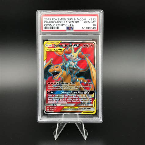 Charizard Braixen Gx Fullart Cosmic Eclipse Psa Kaufen Auf Ricardo