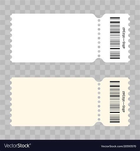 Printable Blank Ticket Template