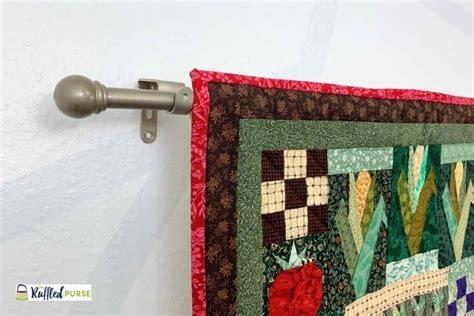 How To Hang A Quilt On The Wall The Ruffled Purse