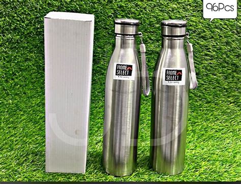 Standard Silver Stainless Steel Water Bottle 1 L Screw At Rs 149