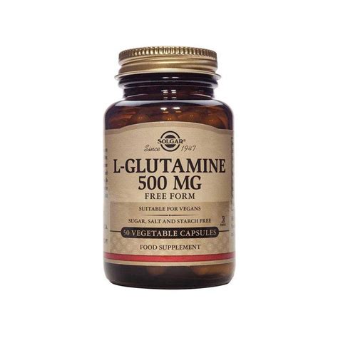 Solgar L Glutamine 500 Mg 50 Vegetable Capsules Dolans Pharmacy