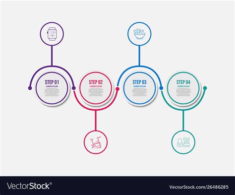 Minimalist Timeline Options Infographic Vector Stock Vector Royalty ...