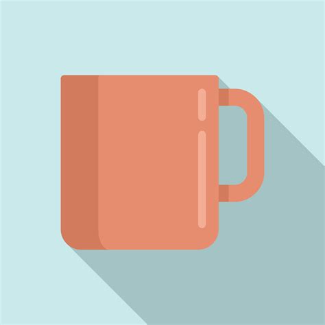 Chocolate Mug Icon Flat Vector Coffee Mug 14862941 Vector Art At Vecteezy