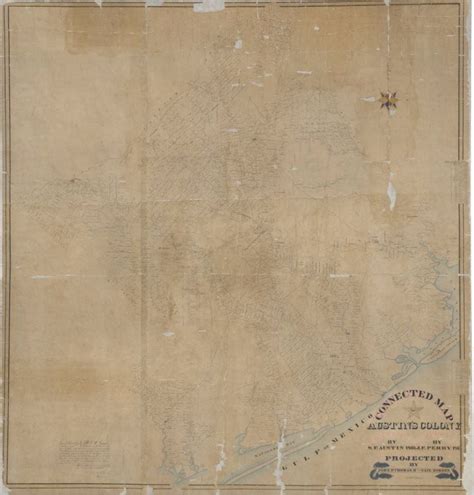 Stephen F. Austin’s Connected Map of Austin’s Colony, 1837 (1892 ...