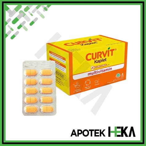 Jual Curvit Kaplet Multivitamin Nafsu Makan Box Isi 5x10 Tablet Depok