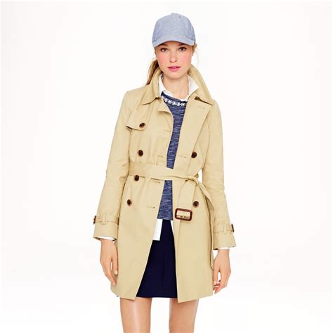 J Crew Icon Trench Coat In Natural Light Khaki Lyst