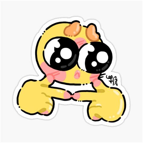 "Pleading Eyes Emoji with UwU Hands ? ??" Sticker for Sale by MiaMarshmellow | Redbubble