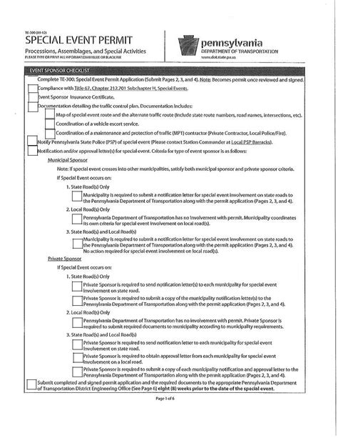 Special Event Permit Form Fill Out Printable PDF Forms Online