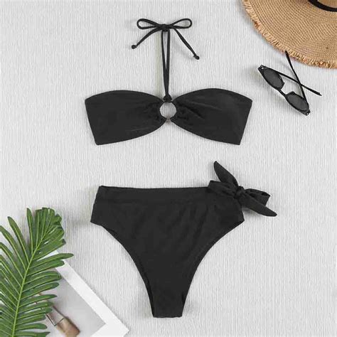 Gaecuw Bathing Suits For Women 2 Piece Bikini Sexy O Ring Bra Swimsuits