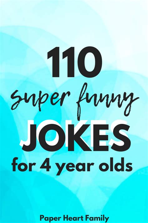 110 Hilarious And Easy Jokes For 4 Year Olds