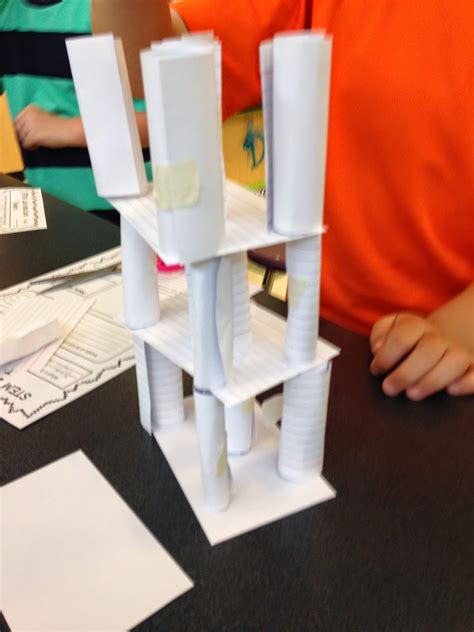 Stem Activity Index Card Tower Challenge Stem Activities Stem