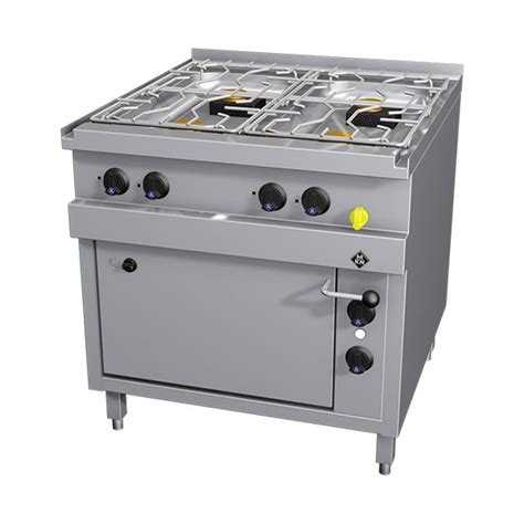 MKN Gasherd 4 Brenner Mit E Backofen Serie Optim