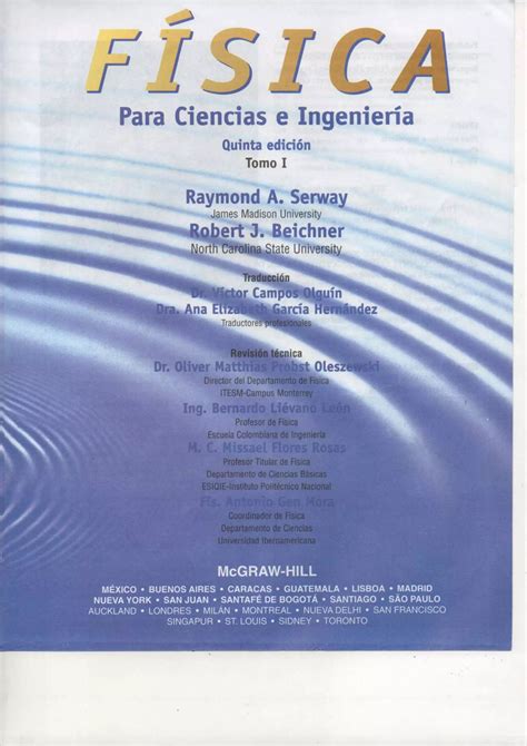 Fisica de serway 5 edicion tomo I mecánica PDF