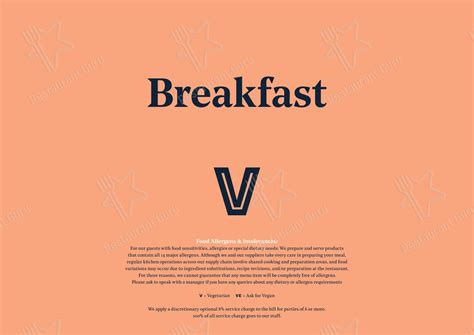 Menu at The Vine restaurant, Prestwick