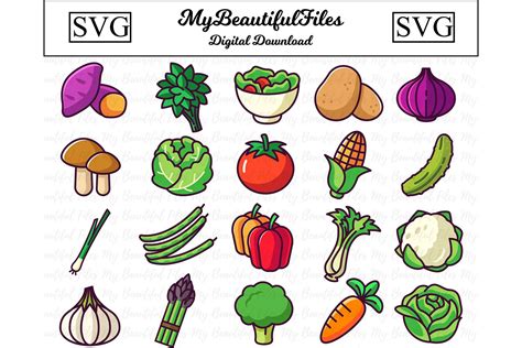 Vegetables Svg Food Svg Bundle 912351 Icons Design Bundles