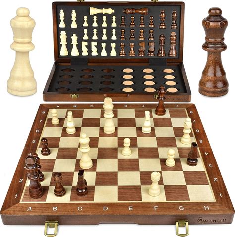 15” Tournament Chess Set – Professional Chess Board for Adults