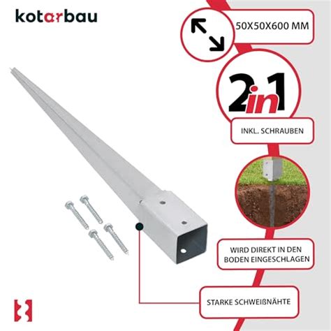 Kotarbau Er Set Einschlagbodenh Lse X Mm L Nge Mm