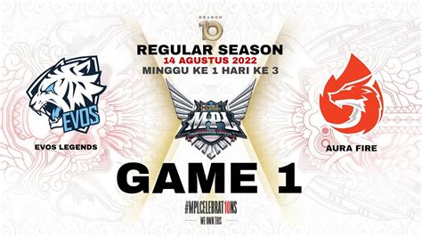 Game Evos Vs Aura Bahasa Regular Season Mpl Id S Minggu Ke