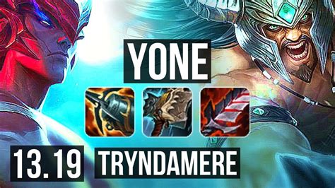 Yone Vs Trynda Top Winrate Solo Kills Dominating