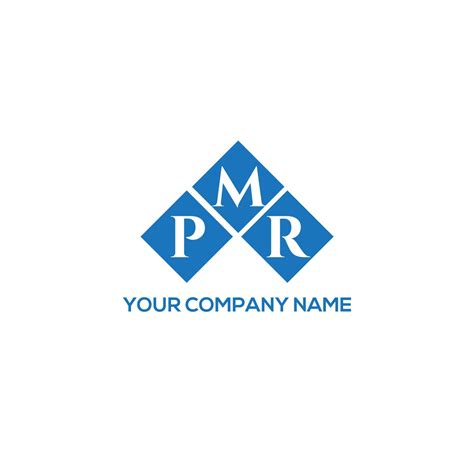 PMR letter logo design on WHITE background. PMR creative initials ...