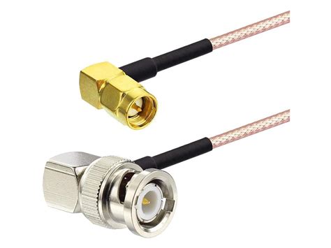 Superbat Sma To Bnc Cable Pigtailsma Male 90 Degree To Bnc Male