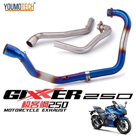 51 Mm For Suzuki Gixxer 250 SF Motorcycle Full Exhaust System Header