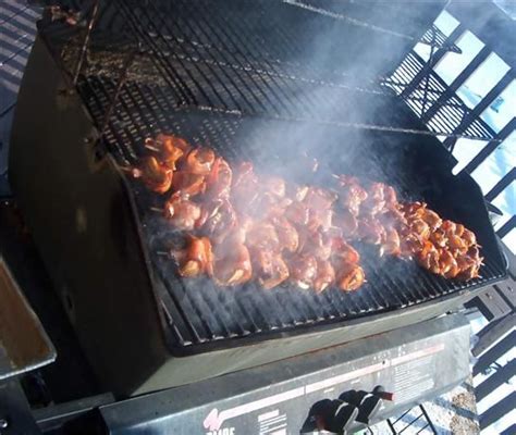 Bacon Wrapped Mushroom Kabobs Kebabs Recipe Recipe