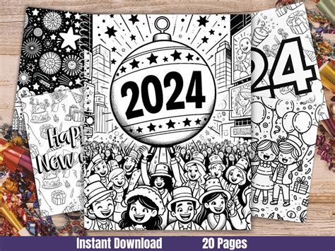 New Year S Eve Coloring Pages Printable Coloring Pages For New Year S