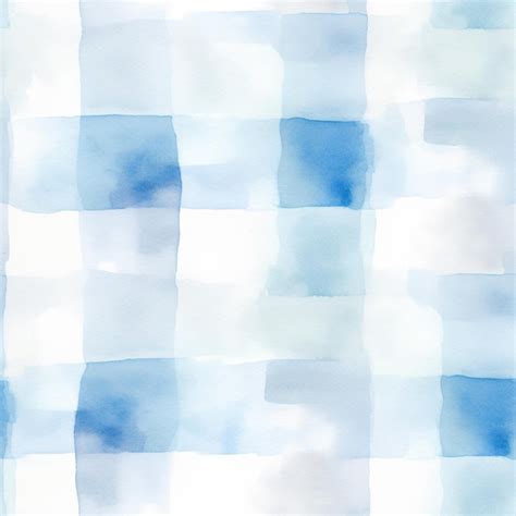 Premium Photo There Is A Watercolor Painting Of A Blue And White