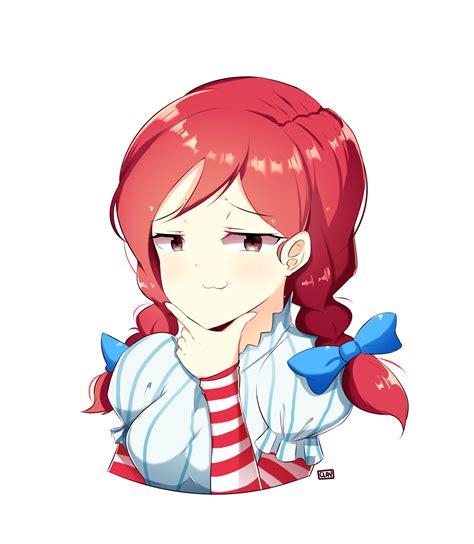 Smug Animu Girl Wendys By Clayten Smug Wendys Know Your Meme